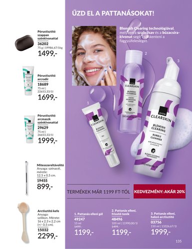avon - Aktuális Avon szórólap érvényes keddtől 2026.09.01.-től szerdától 2026.09.30.-ig - page: 135