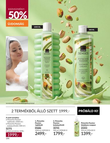avon - Aktuális Avon szórólap érvényes keddtől 2026.09.01.-től szerdától 2026.09.30.-ig - page: 194