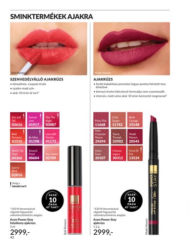 avon - Aktuális Avon szórólap érvényes keddtől 2026.09.01.-től szerdától 2026.09.30.-ig - page: 42