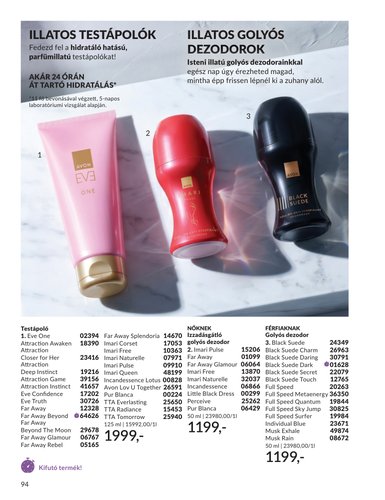 avon - Aktuális Avon szórólap érvényes keddtől 2026.09.01.-től szerdától 2026.09.30.-ig - page: 94