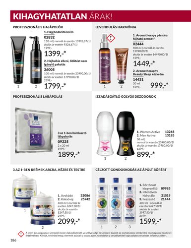 avon - Aktuális Avon szórólap érvényes keddtől 2026.09.01.-től szerdától 2026.09.30.-ig - page: 186