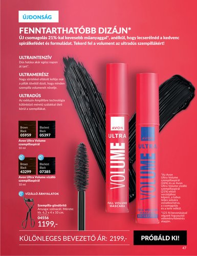 avon - Aktuális Avon szórólap érvényes keddtől 2026.09.01.-től szerdától 2026.09.30.-ig - page: 47