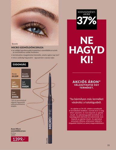 avon - Aktuális Avon szórólap érvényes keddtől 2026.09.01.-től szerdától 2026.09.30.-ig - page: 55