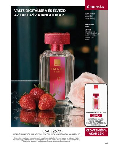 avon - Aktuális Avon szórólap érvényes keddtől 2026.09.01.-től szerdától 2026.09.30.-ig - page: 103