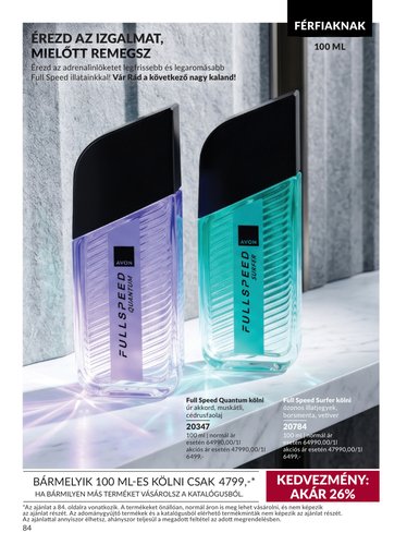 avon - Aktuális Avon szórólap érvényes keddtől 2026.09.01.-től szerdától 2026.09.30.-ig - page: 84