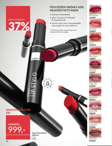 avon - Avon - Áprilisi katalógus akciós újság, érvényes 04.01. - 04.30. - page: 18 avon - Avon - Áprilisi katalógus akciós újság, érvényes 04.01. - 04.30. - page: 18