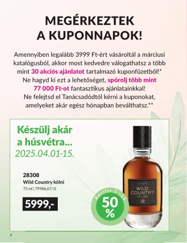 avon - Avon - Áprilisi katalógus akciós újság, érvényes 04.01. - 04.30. - page: 4 avon - Avon - Áprilisi katalógus akciós újság, érvényes 04.01. - 04.30. - page: 4