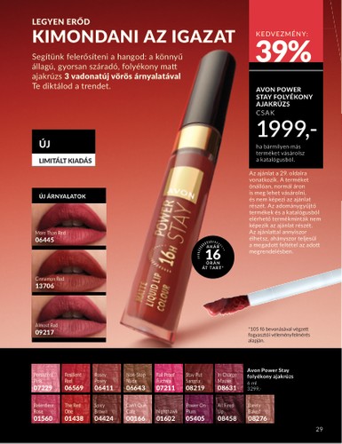 avon - Avon - Áprilisi katalógus akciós újság, érvényes 04.01. - 04.30. - page: 29 avon - Avon - Áprilisi katalógus akciós újság, érvényes 04.01. - 04.30. - page: 29