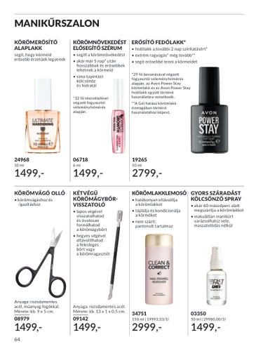avon - Avon - Áprilisi katalógus akciós újság, érvényes 04.01. - 04.30. - page: 64 avon - Avon - Áprilisi katalógus akciós újság, érvényes 04.01. - 04.30. - page: 64