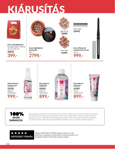 avon - Avon akciós újság, érvényes 05.01. - 05.31. - page: 152 avon - Avon akciós újság, érvényes 05.01. - 05.31. - page: 152
