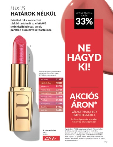 avon - Avon akciós újság, érvényes 05.01. - 05.31. - page: 71 avon - Avon akciós újság, érvényes 05.01. - 05.31. - page: 71
