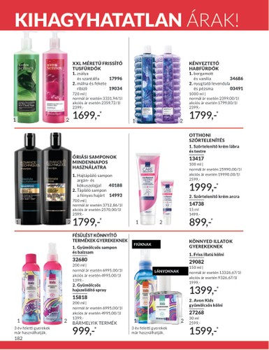 avon - Avon akciós újság, érvényes 07.01. - 07.31. - page: 182