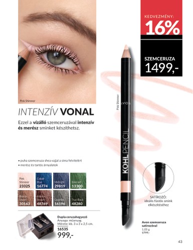 avon - Avon akciós újság, érvényes 08.01. - 08.31. - page: 43