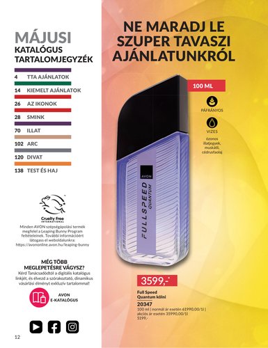 avon - Aktuális Avon szórólap érvényes péntektől 2026.05.01.-től vasárnaptól 2026.05.31.-ig - page: 12
