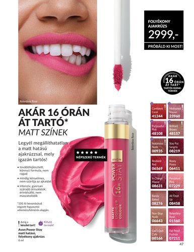 avon - Aktuális Avon szórólap érvényes péntektől 2026.05.01.-től vasárnaptól 2026.05.31.-ig - page: 47
