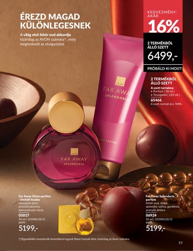 avon - Aktuális Avon szórólap érvényes péntektől 2026.05.01.-től vasárnaptól 2026.05.31.-ig - page: 77