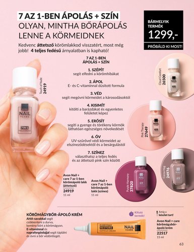 avon - Aktuális Avon szórólap érvényes péntektől 2026.05.01.-től vasárnaptól 2026.05.31.-ig - page: 63