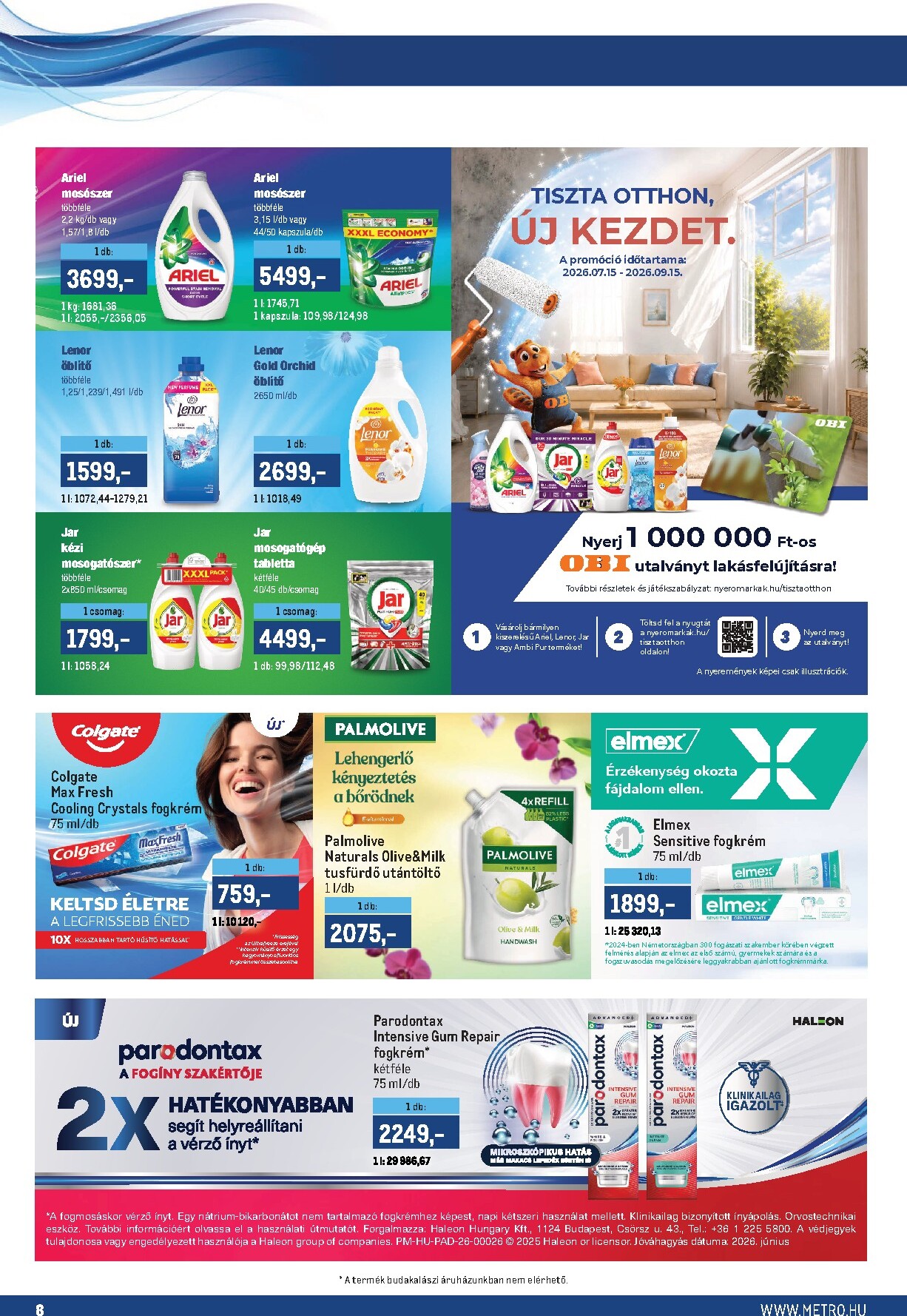 metro - Aktuális Metro - Márkák katalógus szórólap érvényes hétfőtől 2026.08.17.-től hétfőtől 2026.08.31.-ig - page: 8