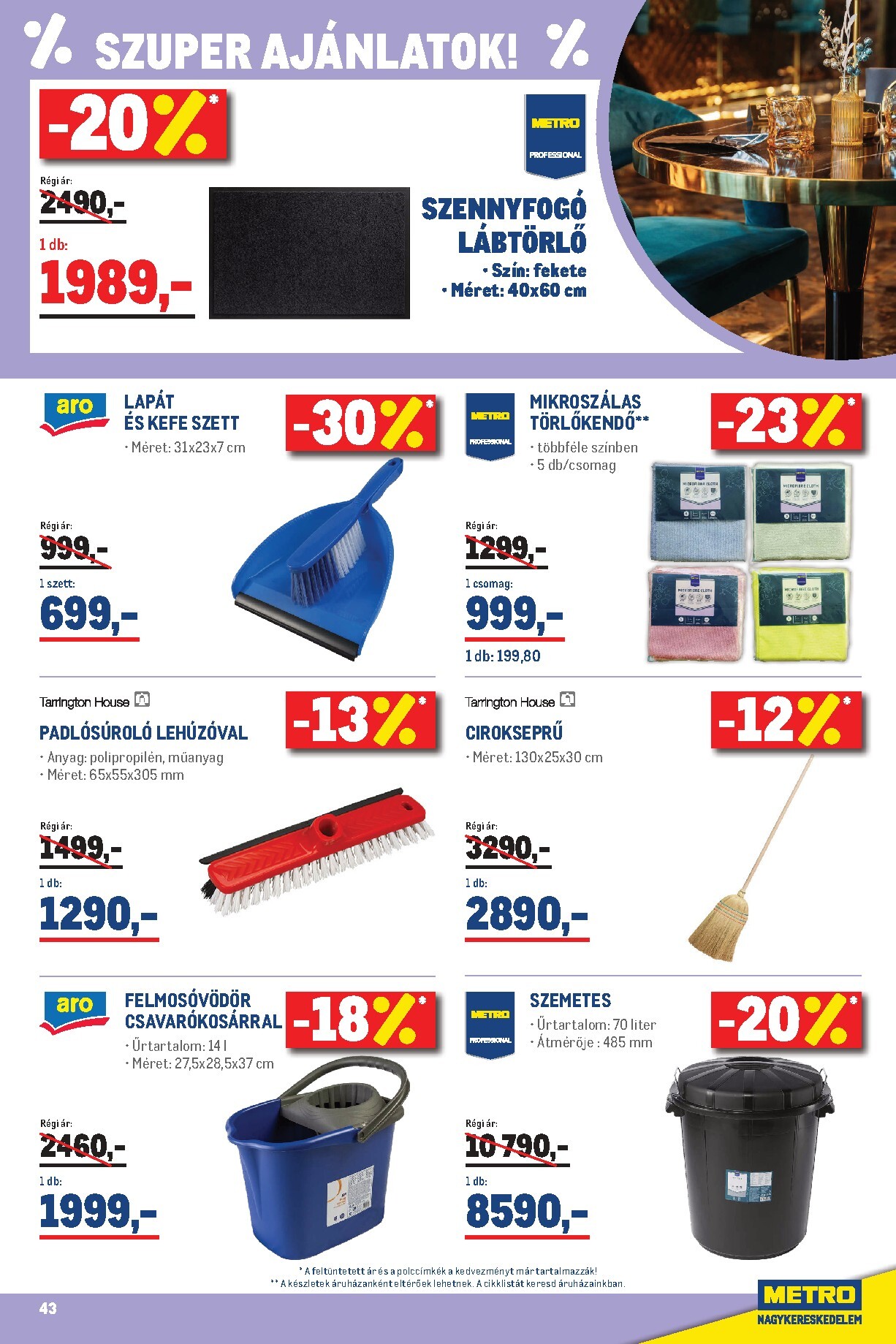 metro - A jövőbeli Metro akciós újság csütörtöktől 2026.10.01.-tól szombattól 2026.10.31.-ig érvényes. - page: 43