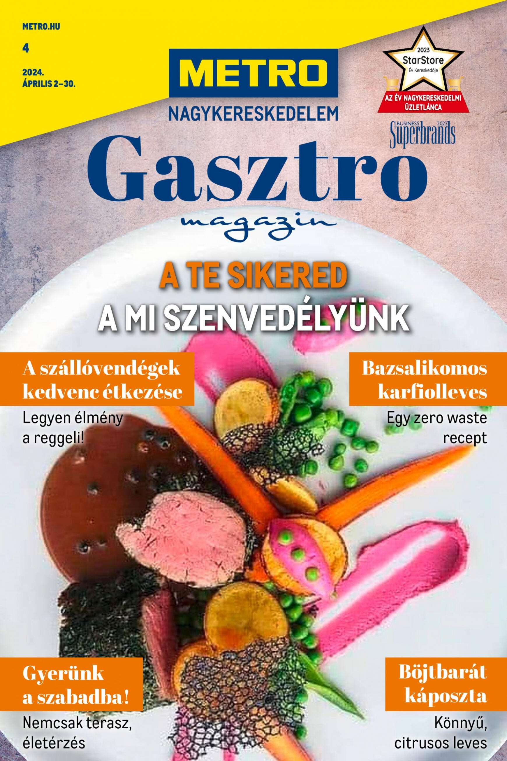 metro - Aktuális újság Metro - Gasztro magazin 04.02. - 04.30. - page: 1