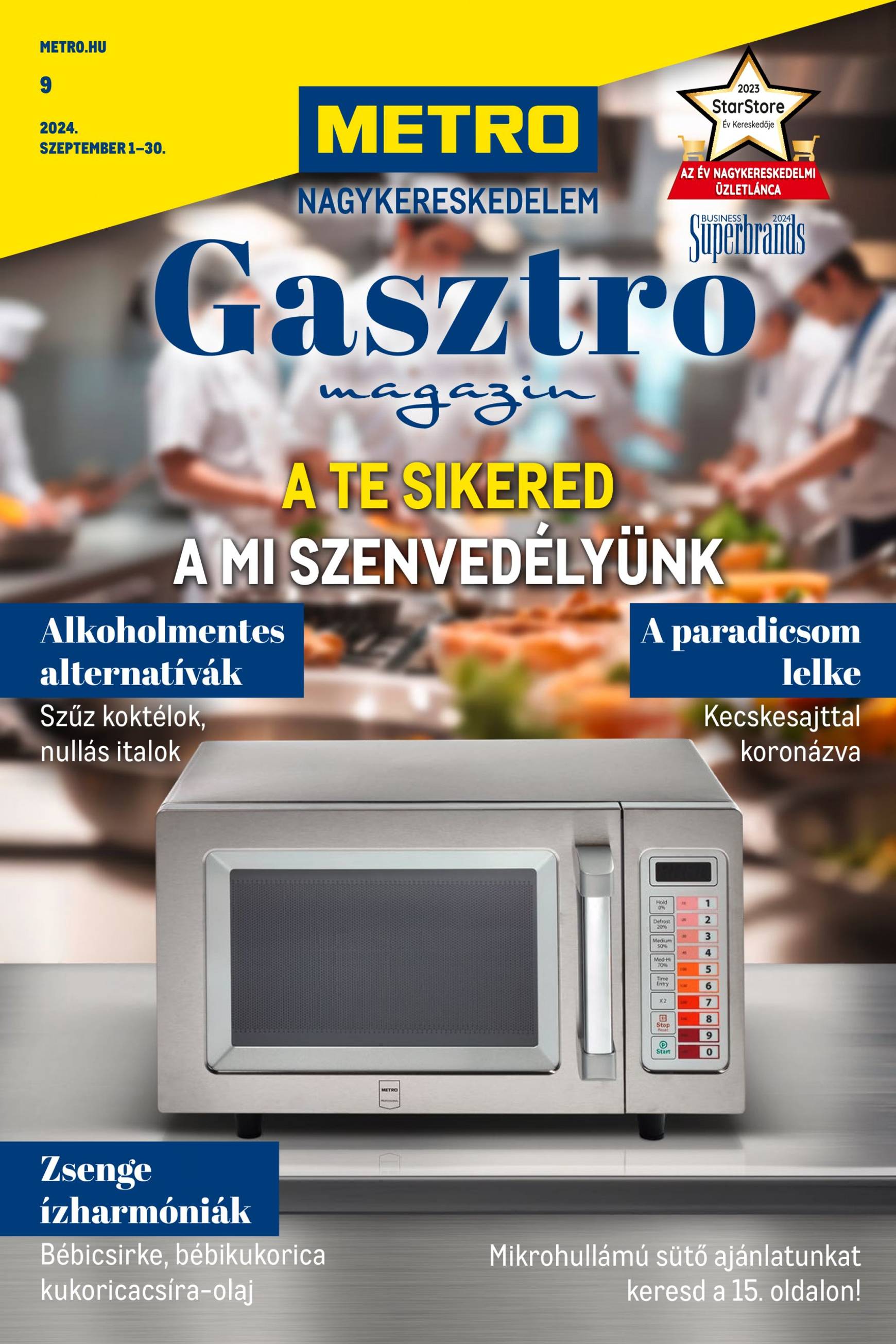 metro - Aktuális újság Metro - Gasztro magazin 09.01. - 09.30.