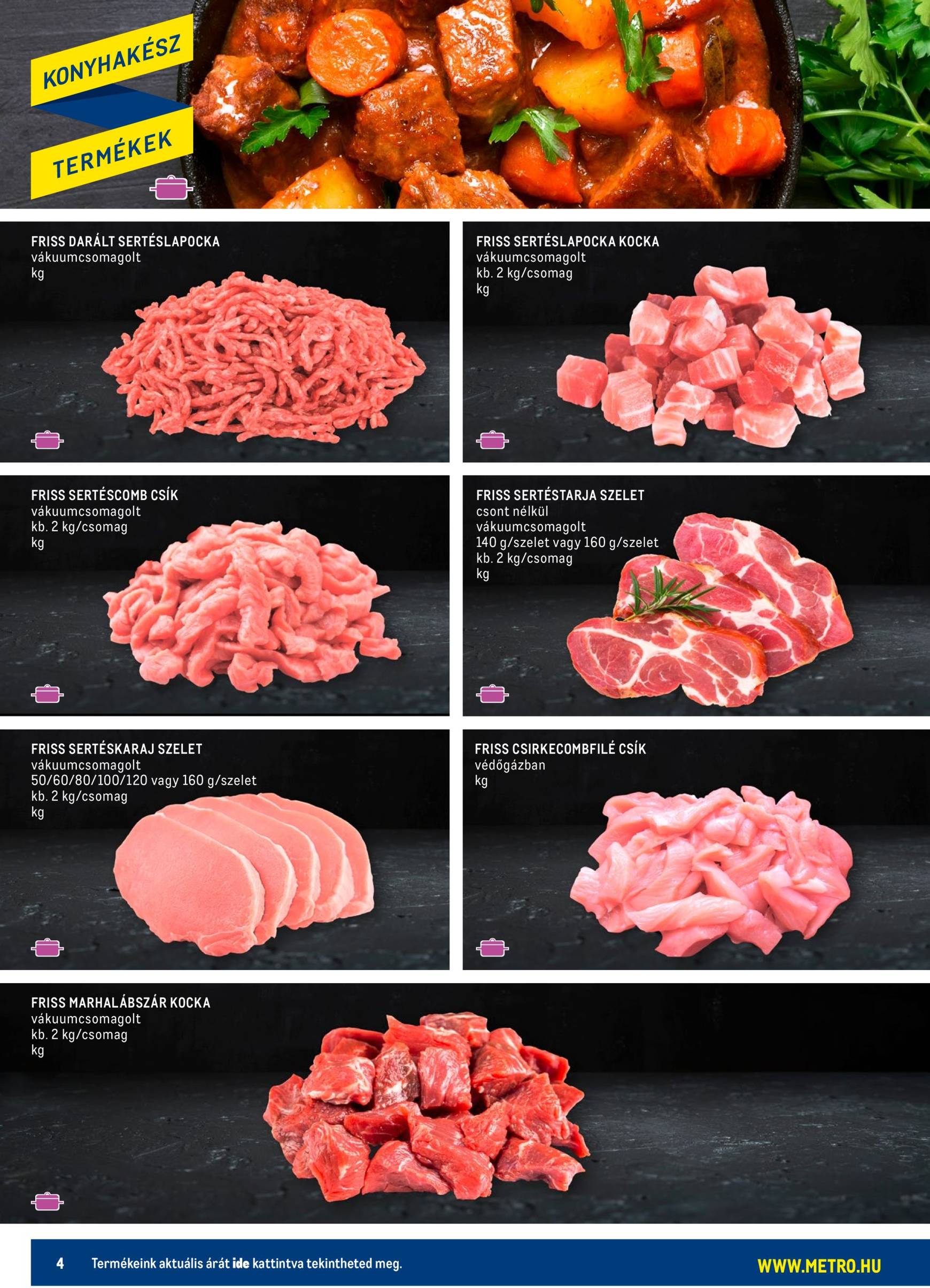 metro - Metro - Friss húsok akciós újság érvényes 08.01. - 10.17. - page: 4