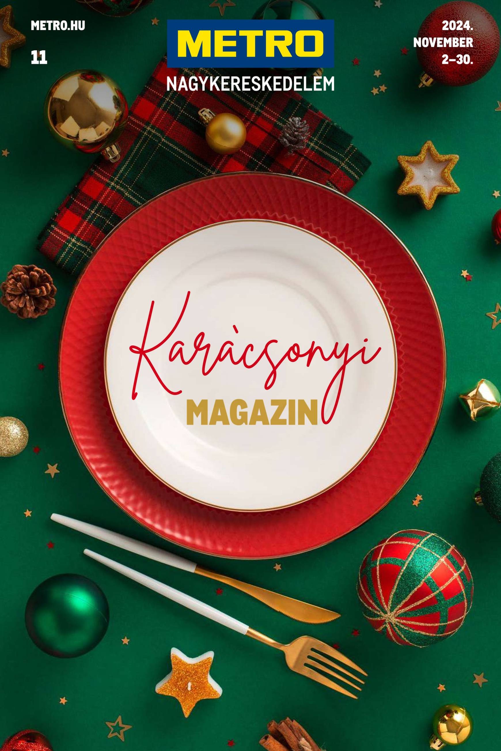 metro - Metro - Karácsonyi magazin akciós újság, érvényes 11.02. - 11.30.