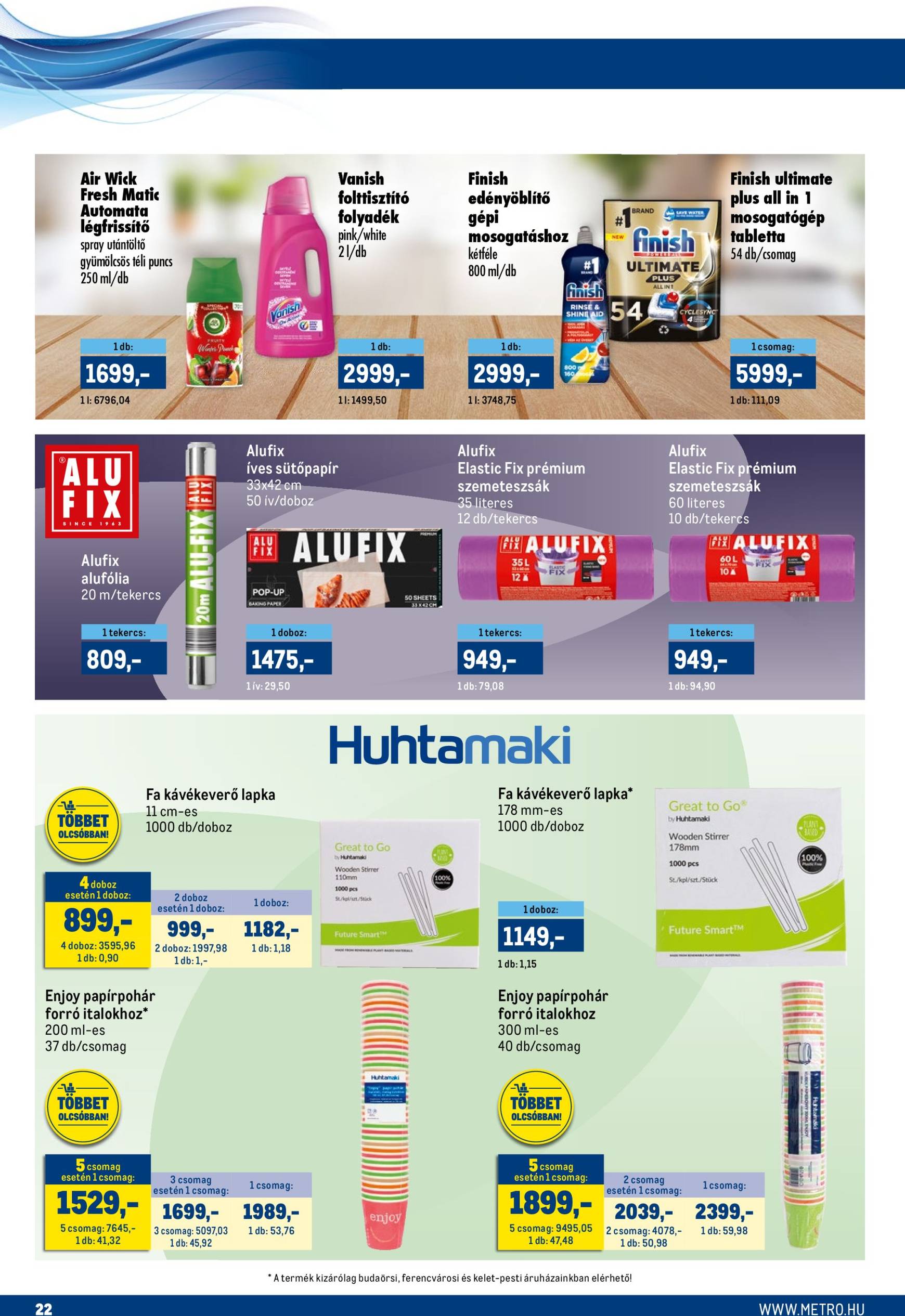 metro - Metro akciós újság, érvényes 12.01. - 12.14. - page: 22