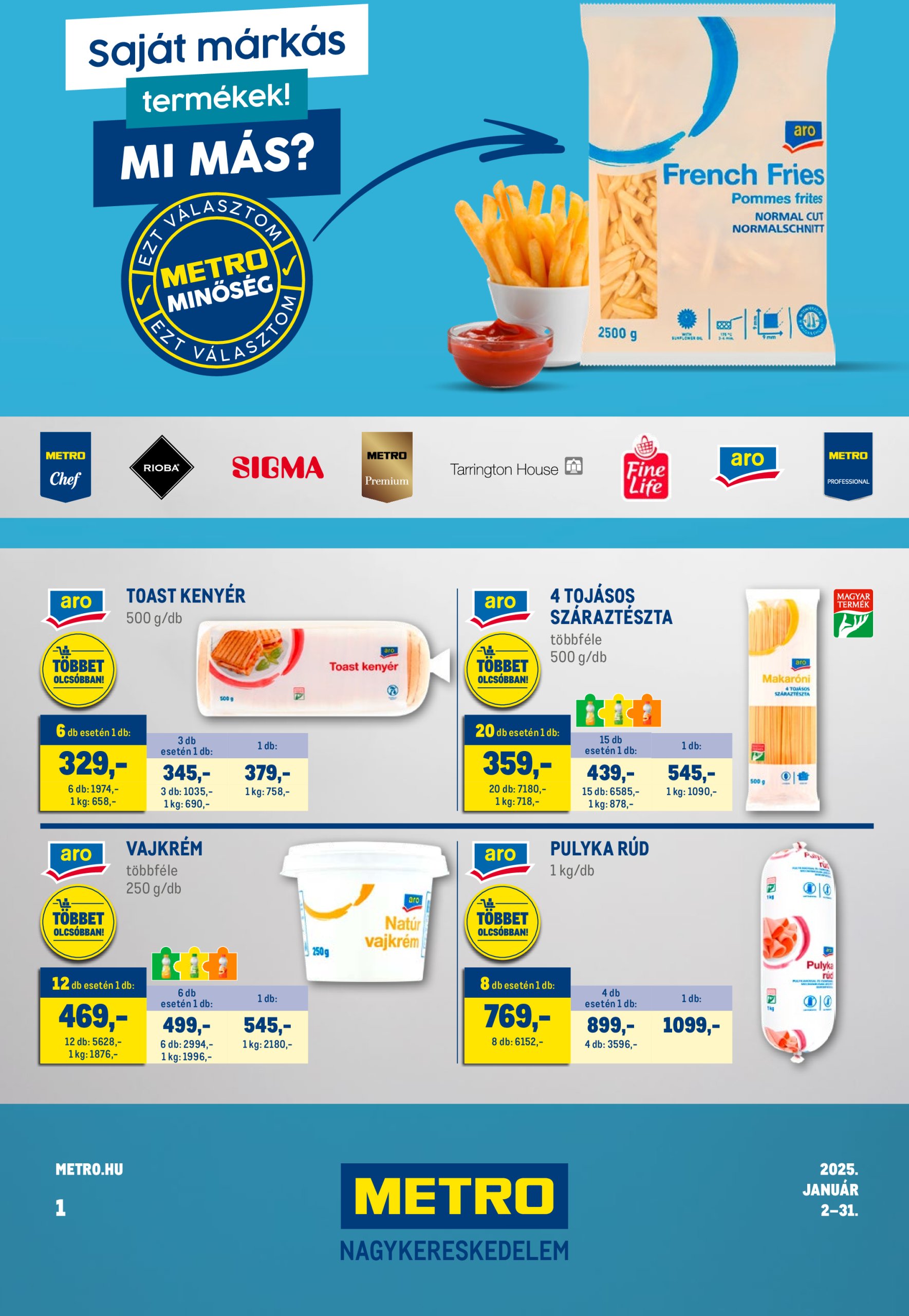 metro - Metro akciós újság, érvényes 01.02. - 01.31.