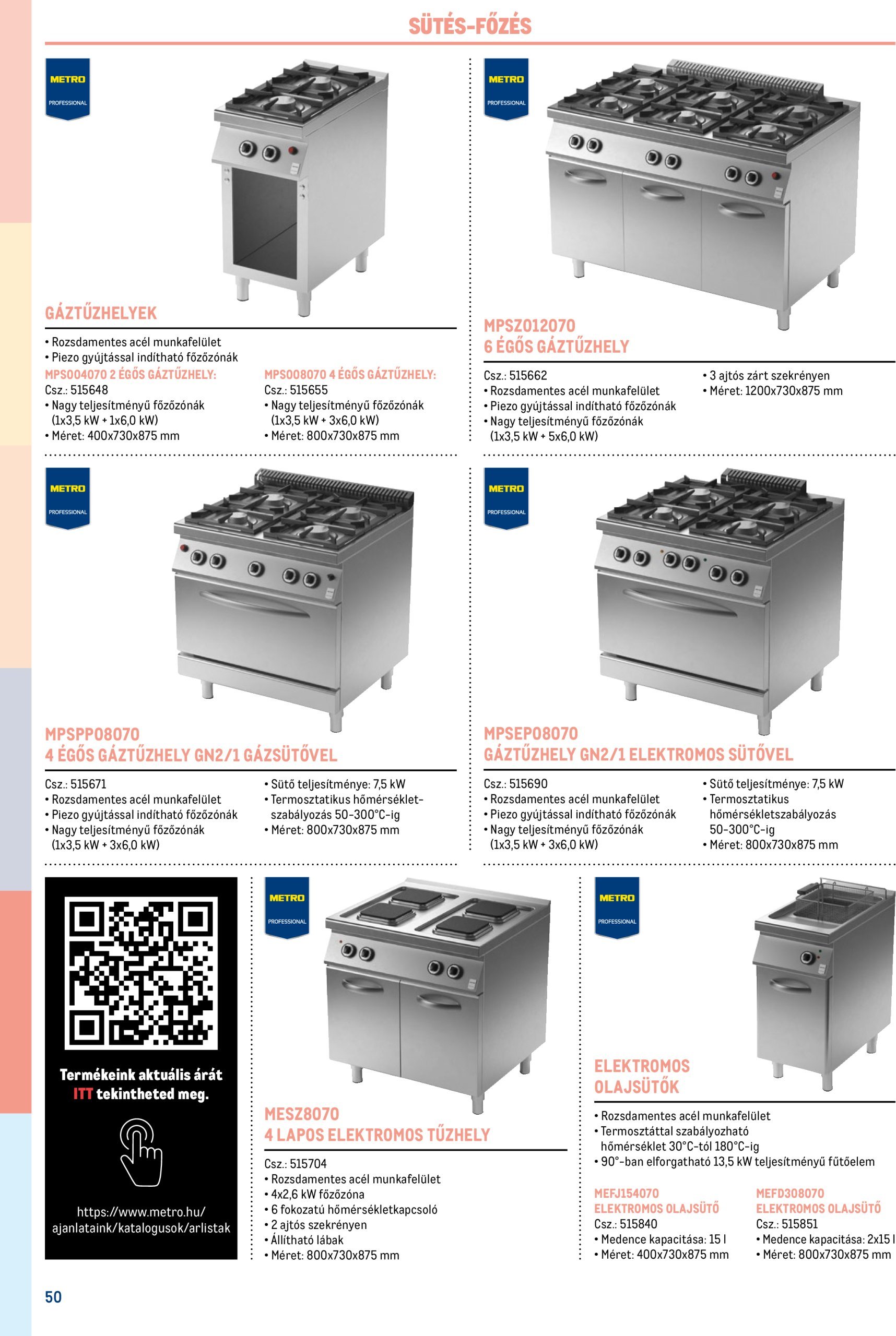 metro - Metro - Gasztro konyha katalógus akciós újság, érvényes 02.17. - 12.31. - page: 50