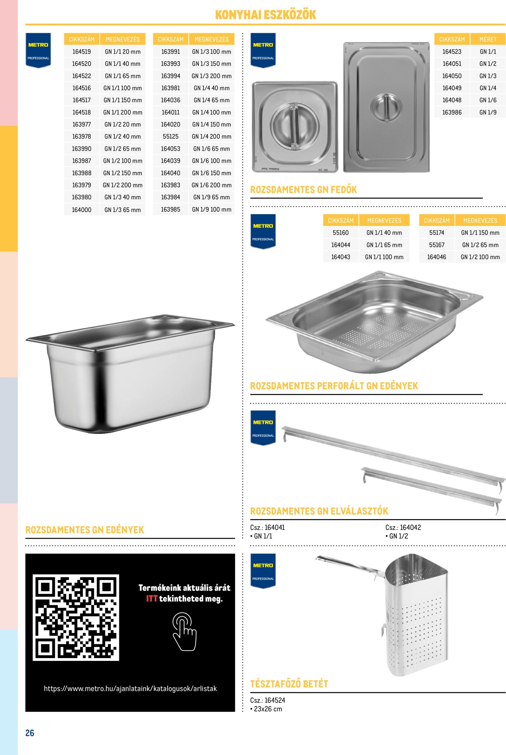 metro - Metro - Gasztro konyha katalógus akciós újság, érvényes 02.17. - 12.31. - page: 26