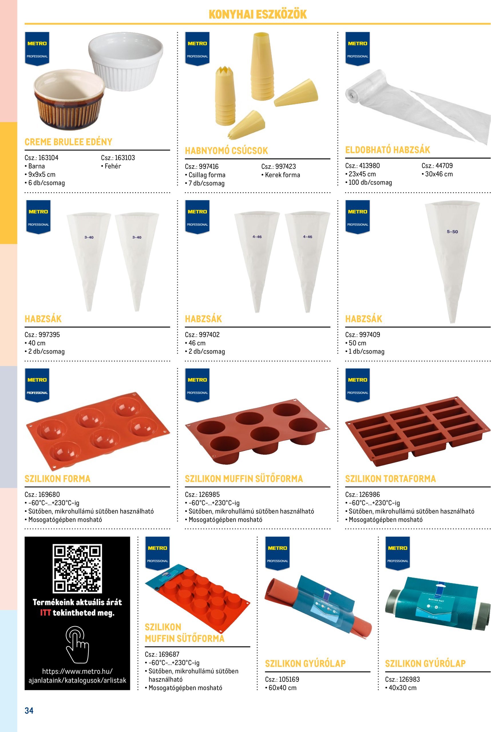 metro - Metro - Gasztro konyha katalógus akciós újság, érvényes 02.17. - 12.31. - page: 34