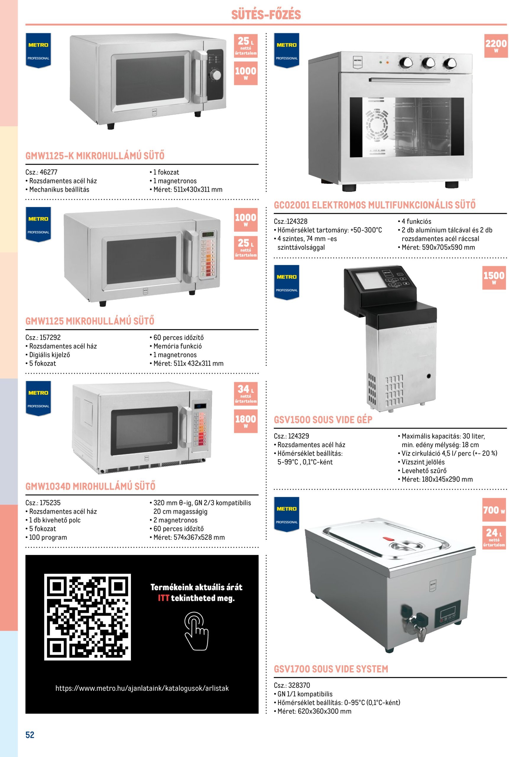 metro - Metro - Gasztro konyha katalógus akciós újság, érvényes 02.17. - 12.31. - page: 52