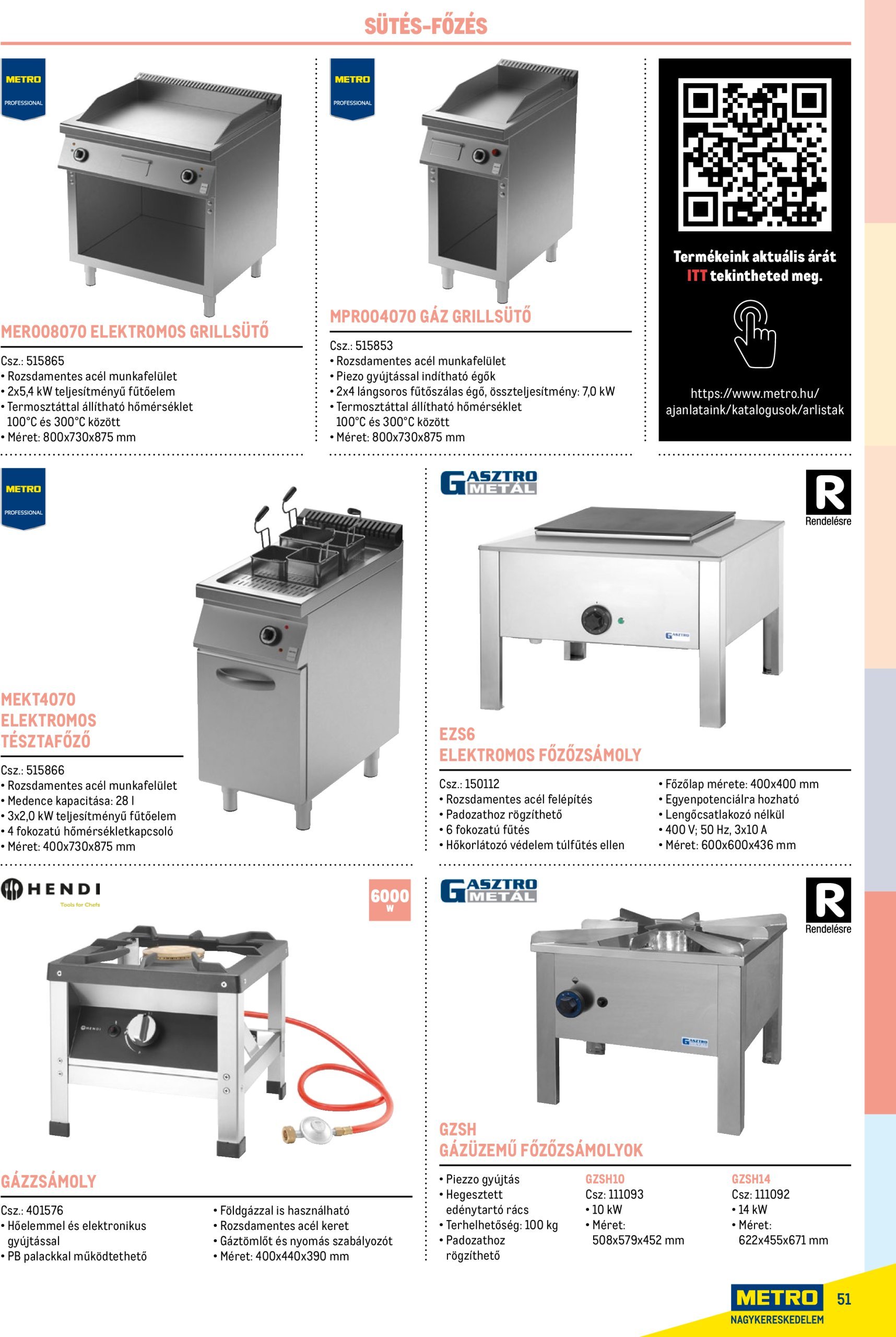 metro - Metro - Gasztro konyha katalógus akciós újság, érvényes 02.17. - 12.31. - page: 51