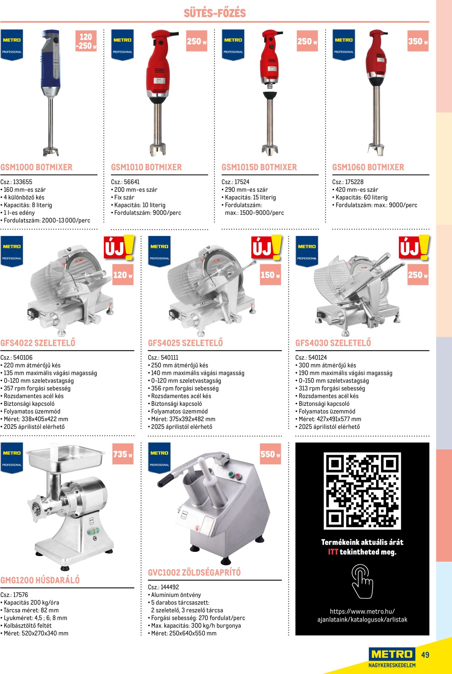 metro - Metro - Gasztro konyha katalógus akciós újság, érvényes 02.17. - 12.31. - page: 49