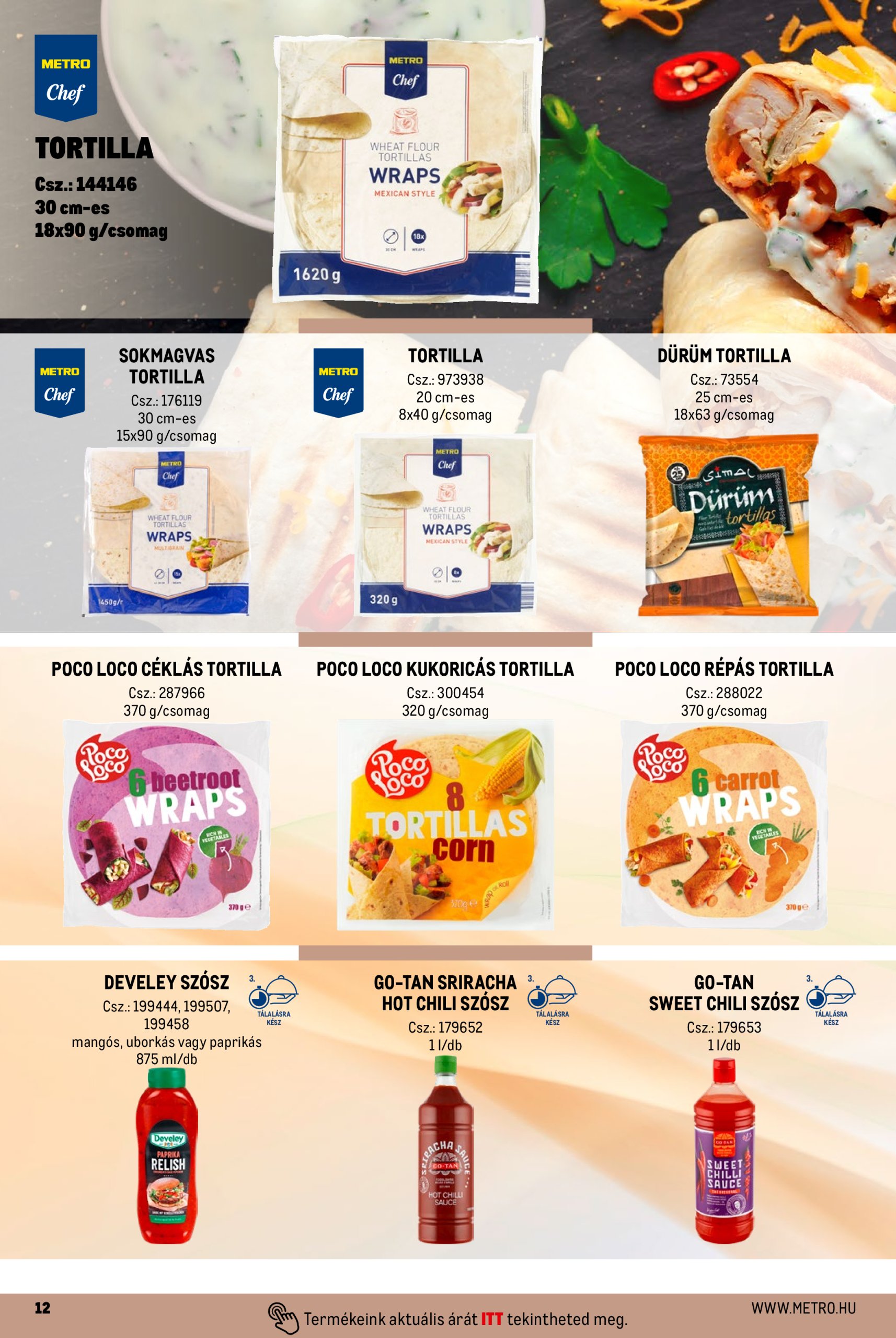 metro - Metro - Street food megoldások akciós újság, érvényes 10.01. - 04.30. - page: 12