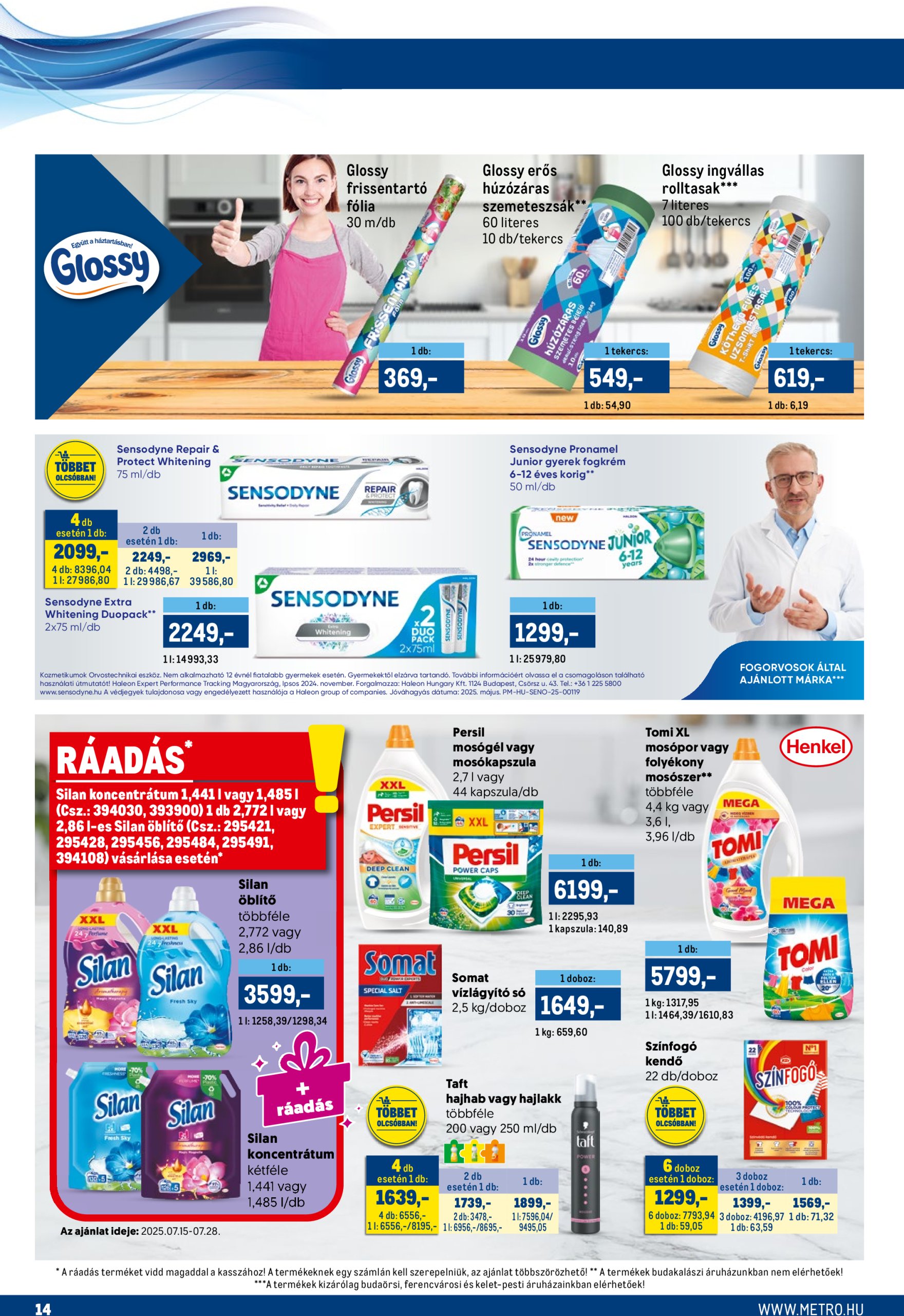 metro - Metro - Márkák katalógus akciós újság, érvényes 07.15. - 07.28. - page: 14