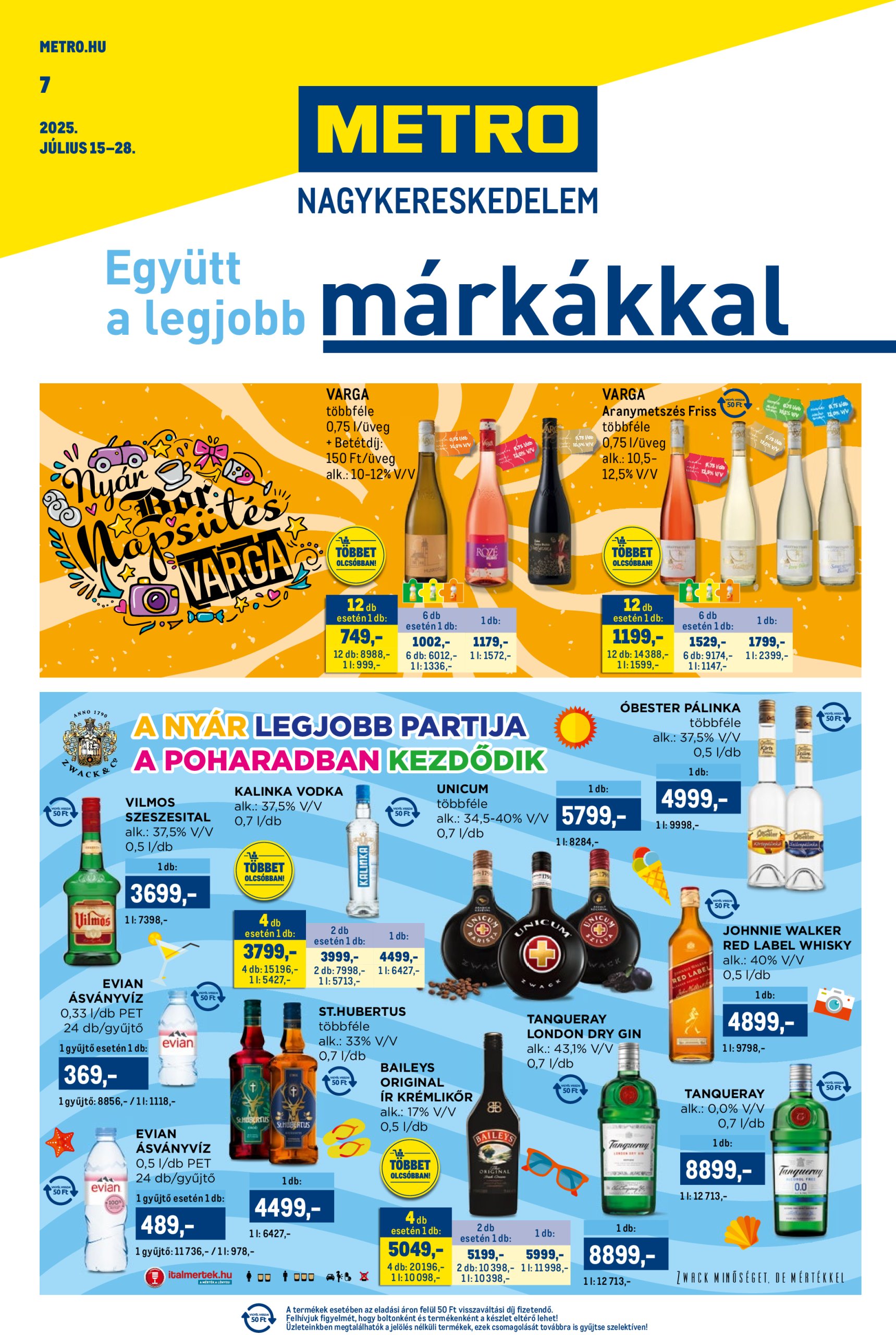 metro - Metro - Márkák katalógus akciós újság, érvényes 07.15. - 07.28.