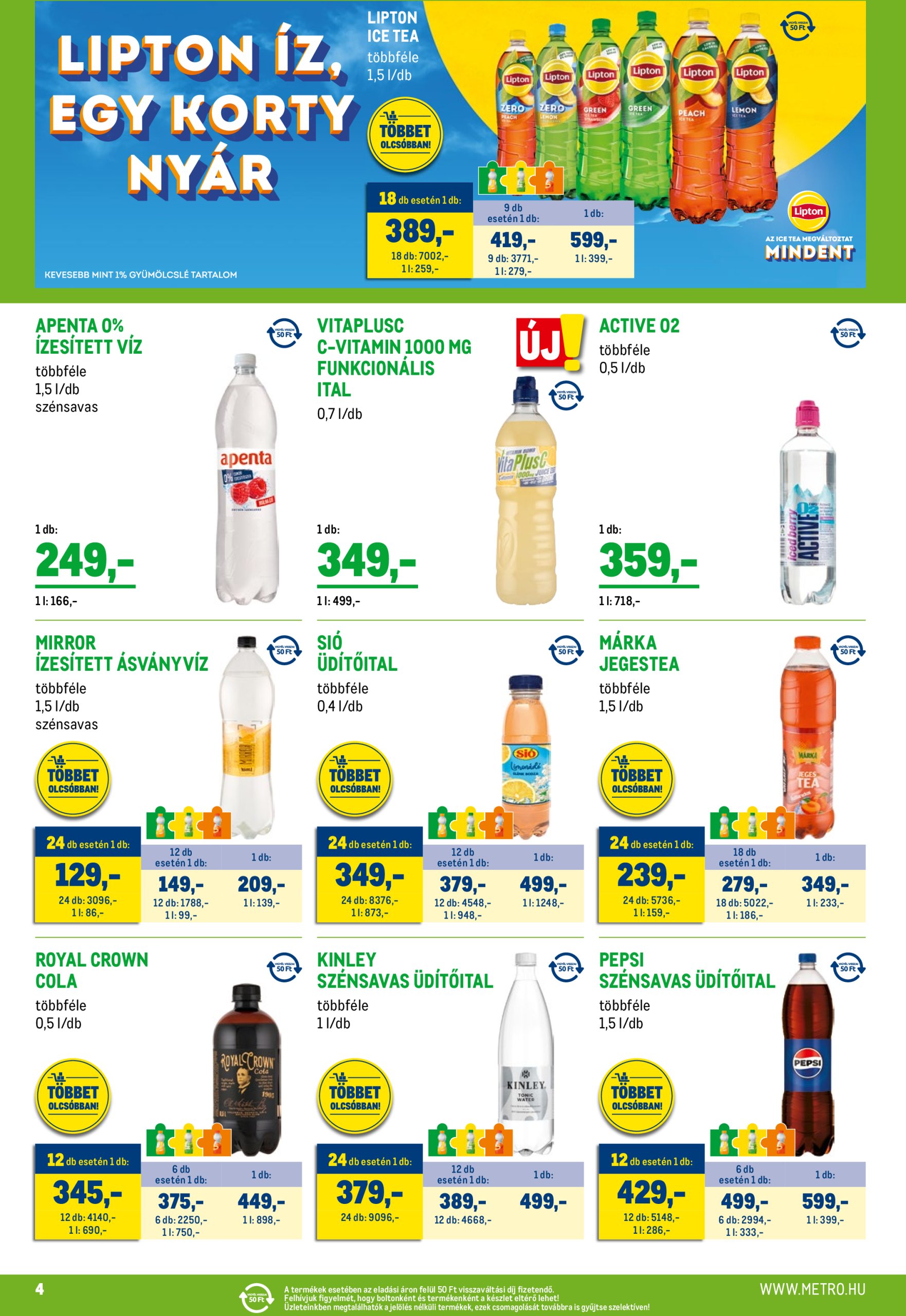 metro - Metro - Sörök és finomságok akciós újság, érvényes 08.01. - 08.31. - page: 4