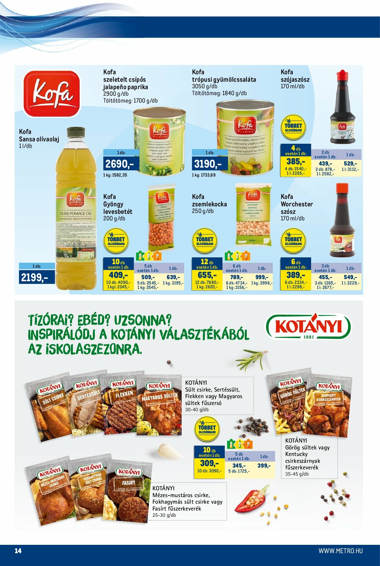 metro - Metro - Márkák katalógus akciós újság, érvényes 09.01. - 09.14. - page: 14