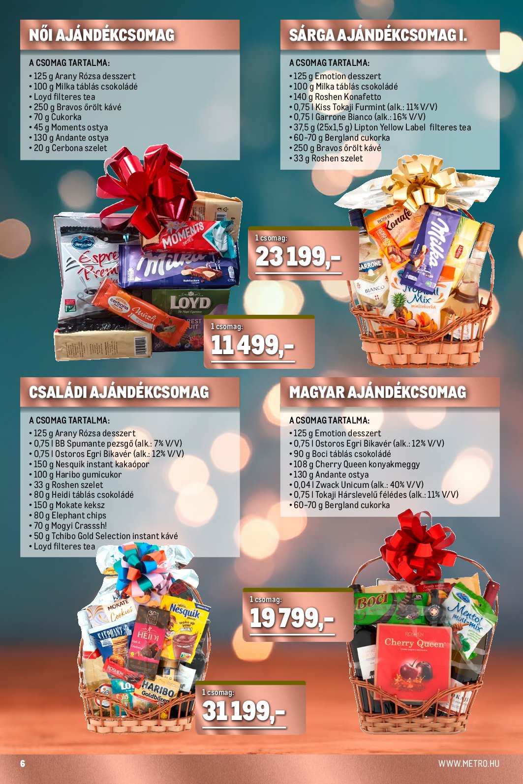 metro - Metro - Ajándékmegoldások akciós újság, érvényes 09.15. - 12.31. - page: 6