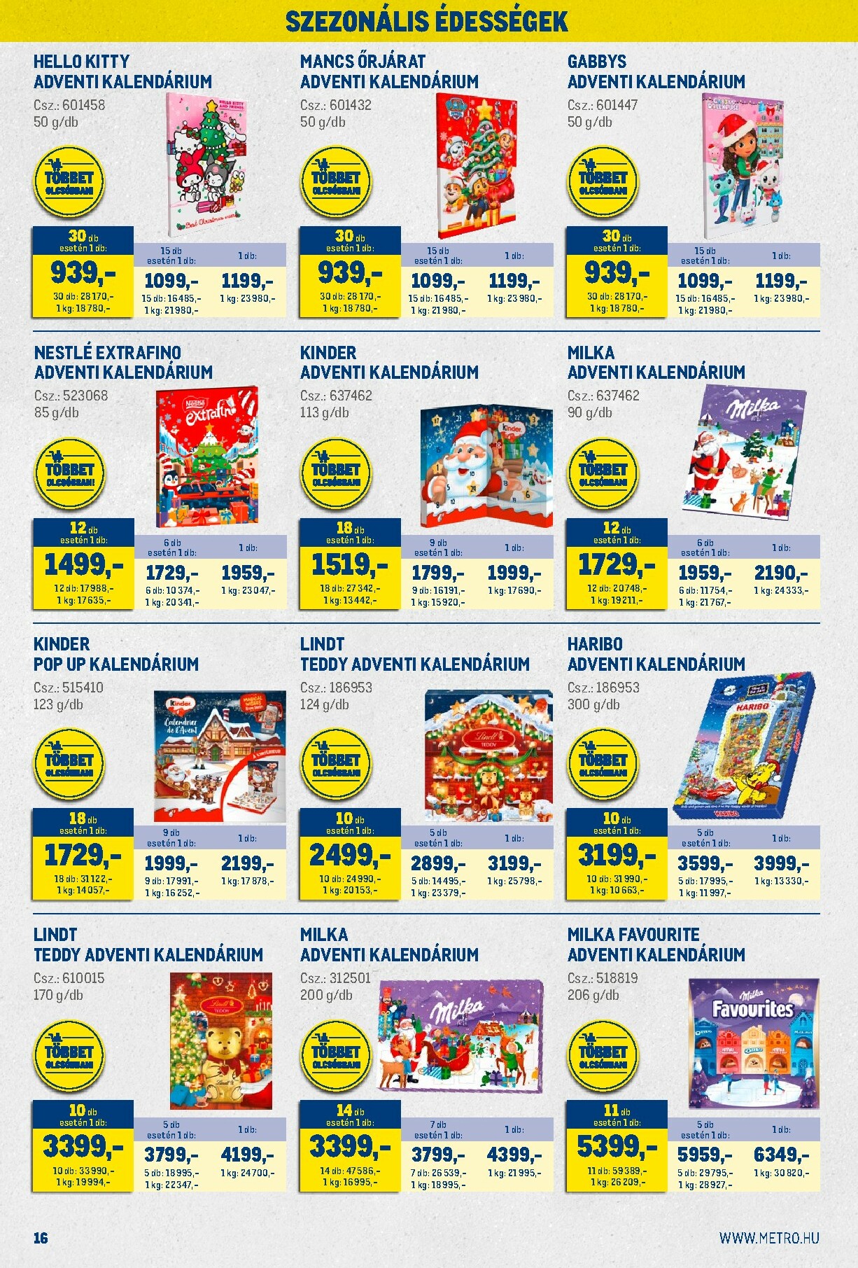 metro - Metro - Nagy Ajánlatok Kiskereskedőknek! akciós újság, érvényes 10.01. - 10.31. - page: 16