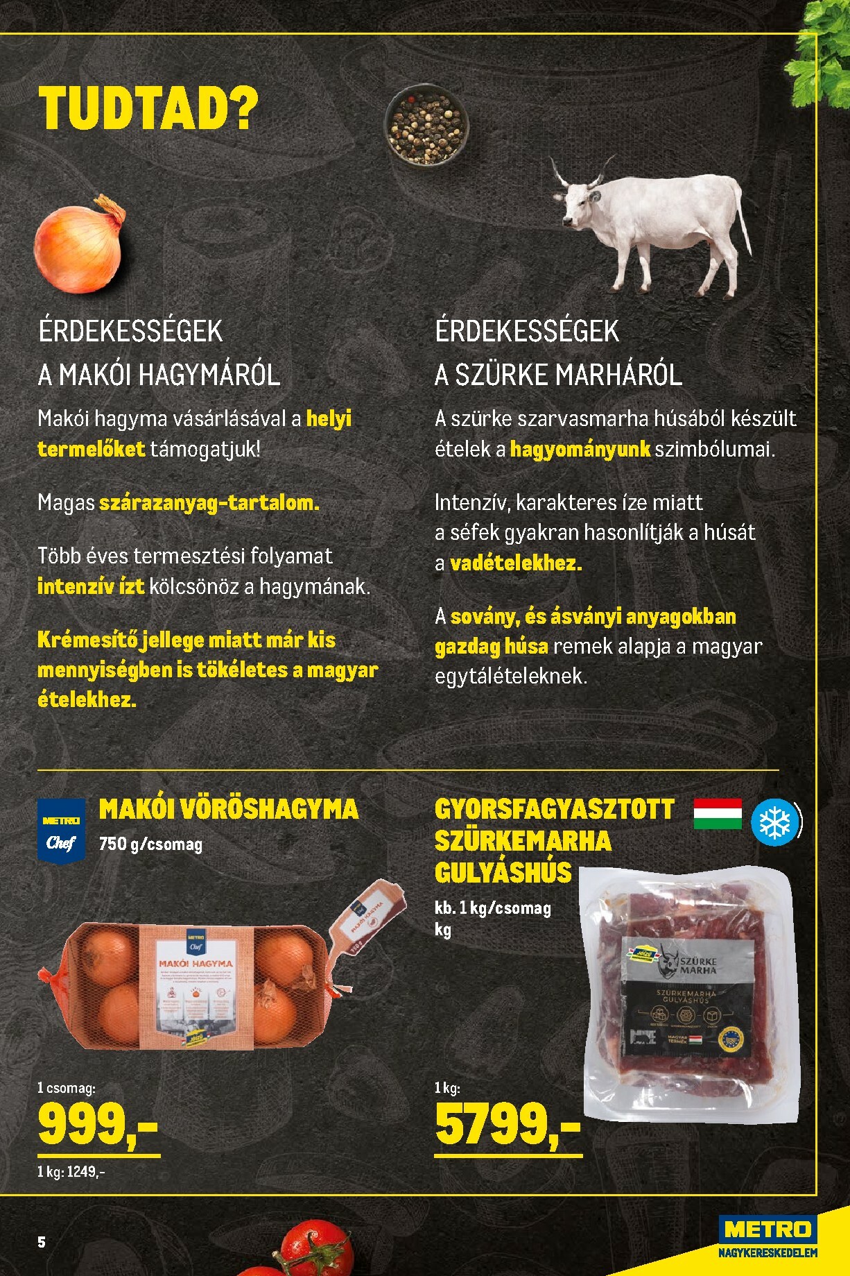 metro - Metro - Élelmiszer és Szezonális Ajánlataink akciós újság, érvényes 10.01. - 10.31. - page: 5