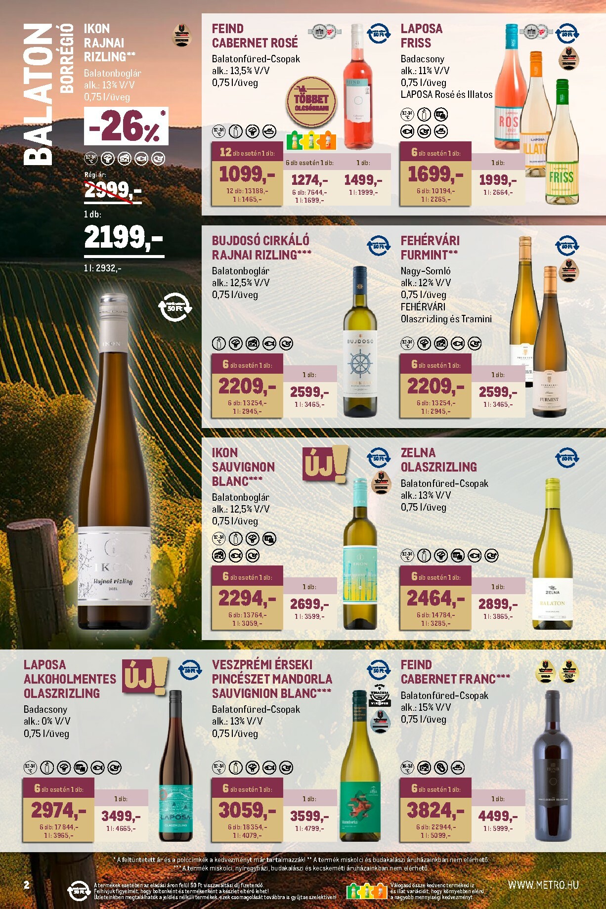 metro - Metro - Borkatalógus akciós újság, érvényes 10.01. - 10.31. - page: 2