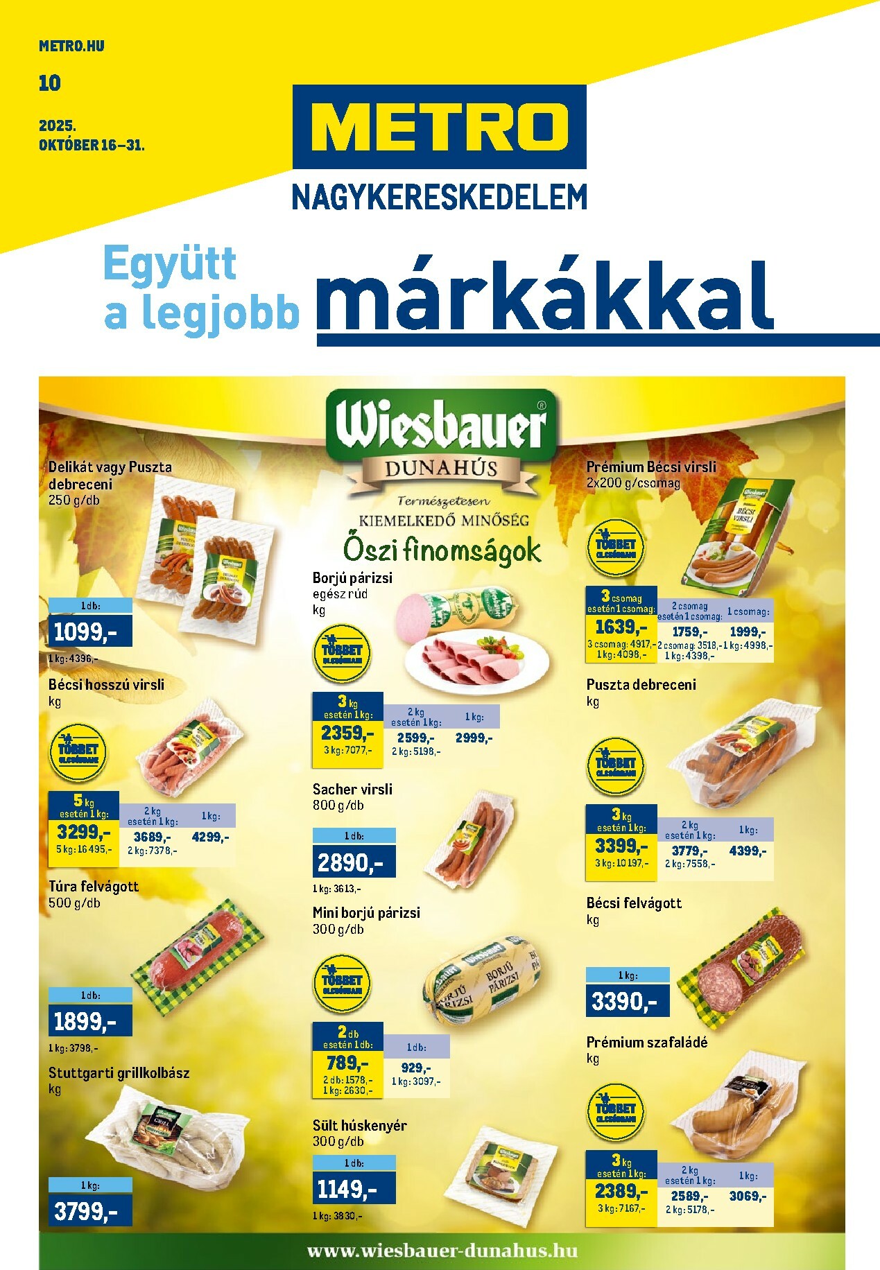 metro - Metro - Márkák katalógus akciós újság, érvényes 10.16. - 10.31.