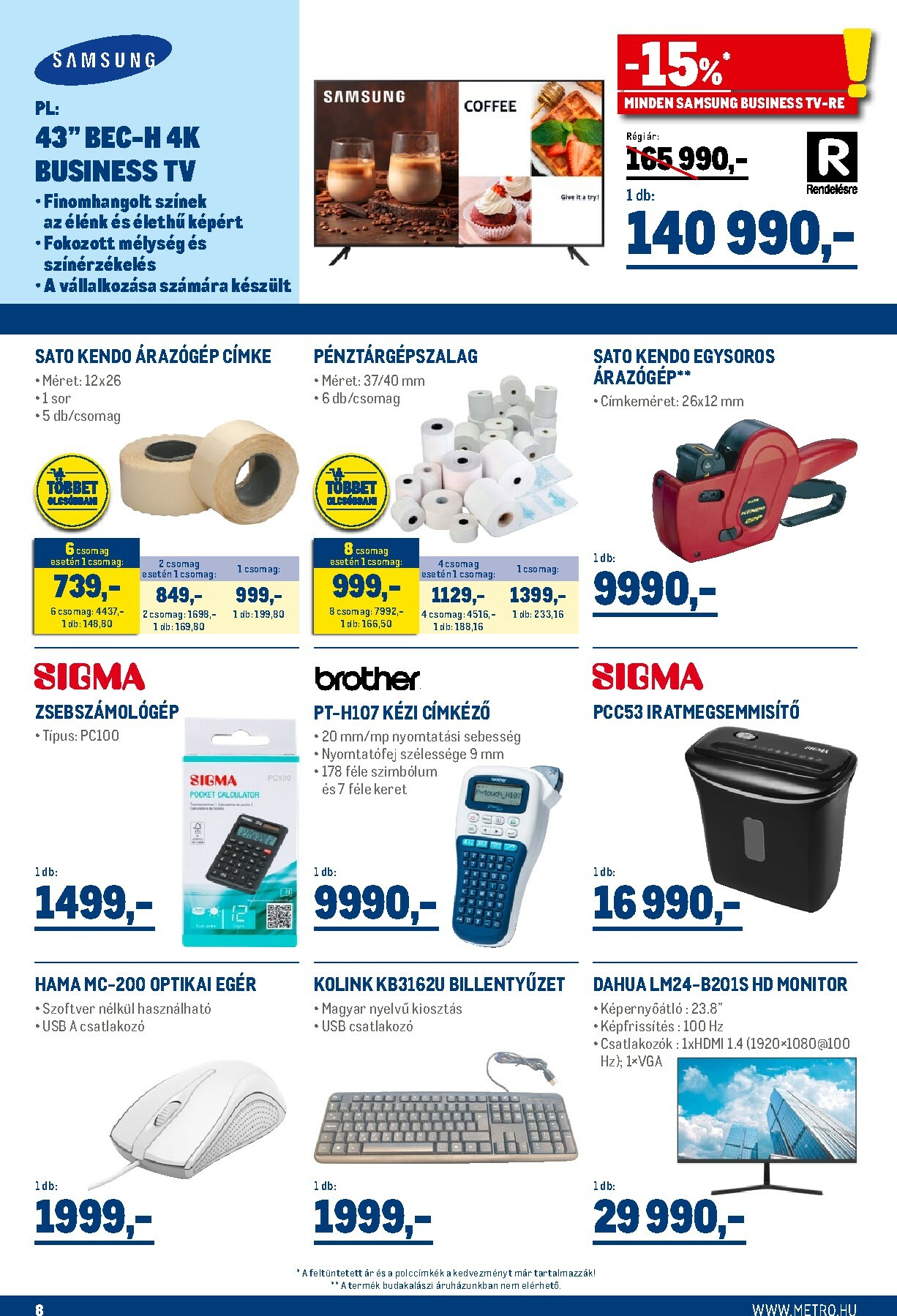metro - Metro - Professzionális irodai megoldások akciós újság, érvényes 11.02. - 12.31. - page: 8