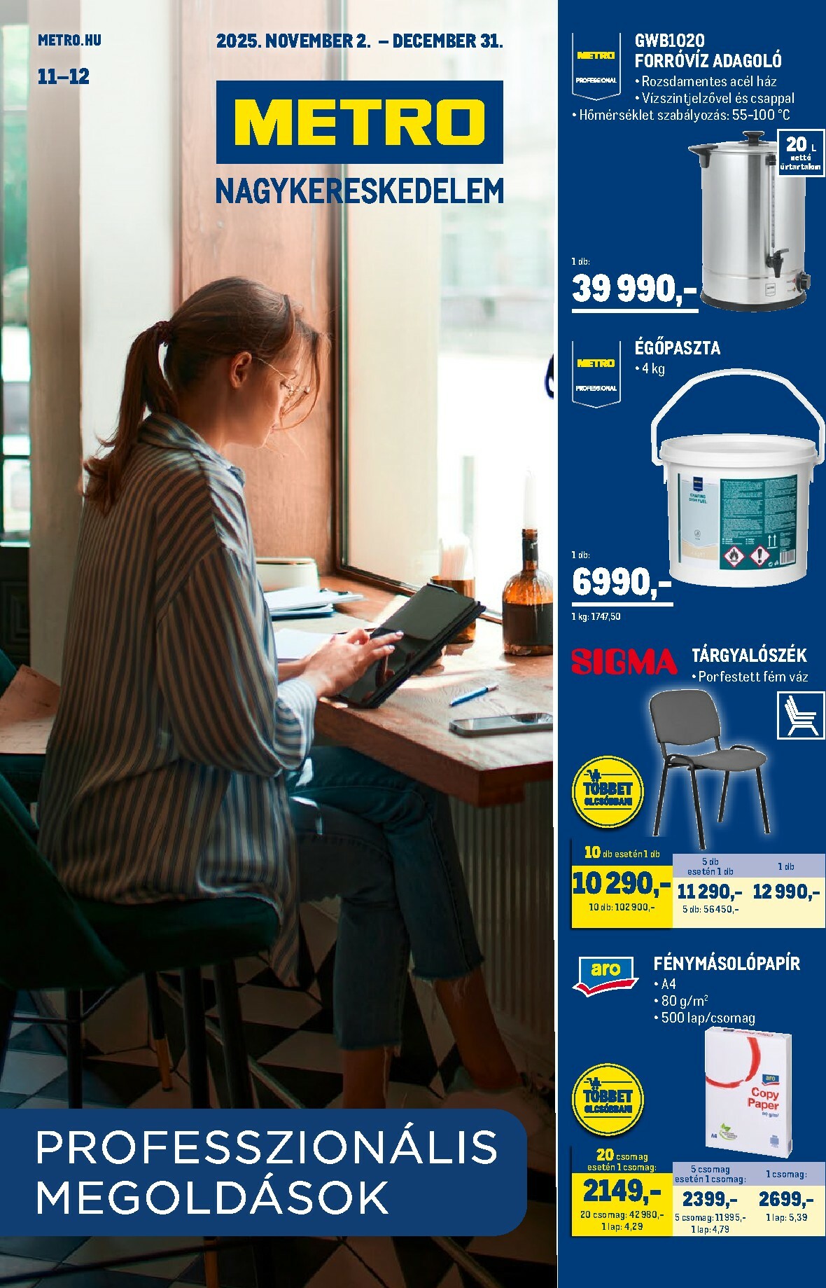 metro - Metro - Professzionális irodai megoldások akciós újság, érvényes 11.02. - 12.31.