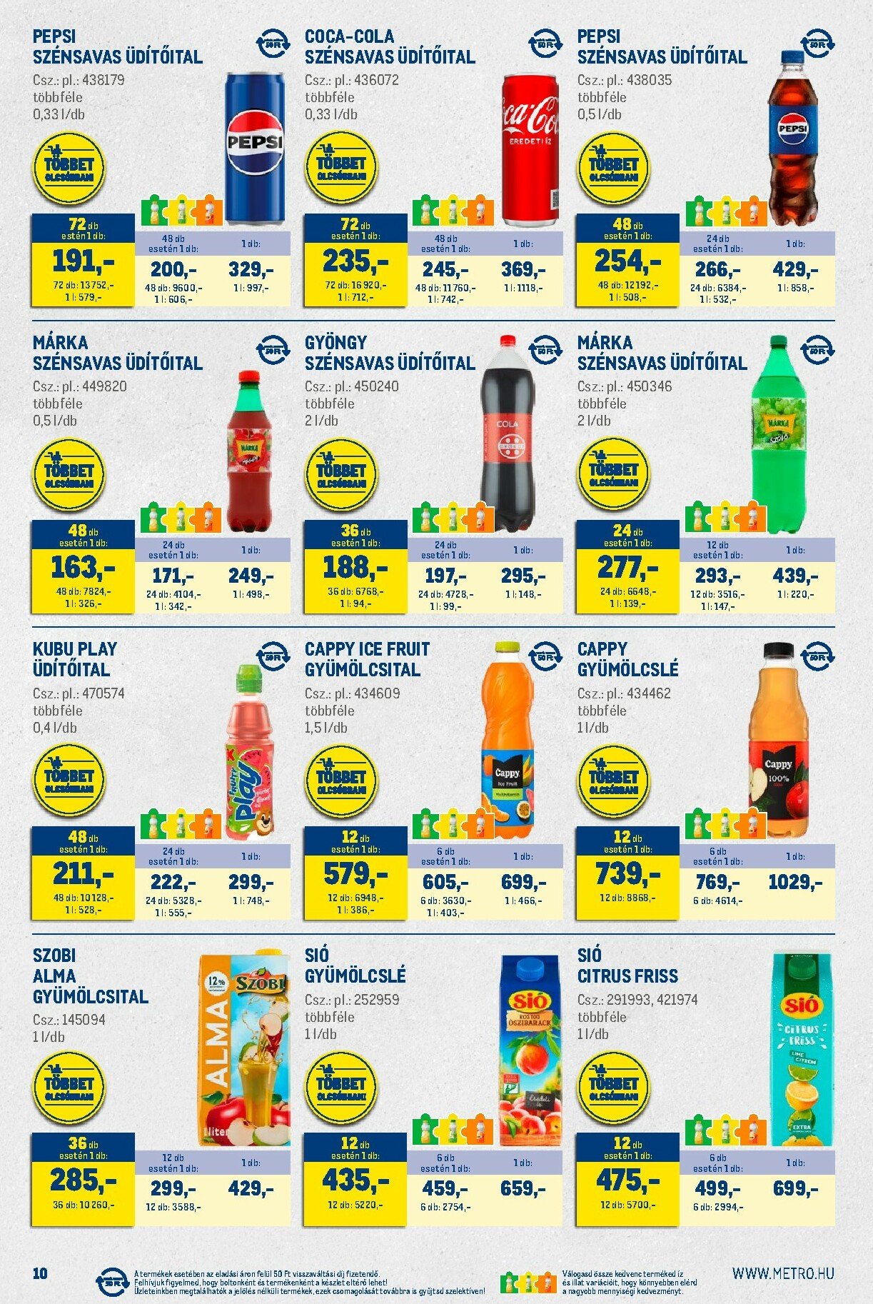 metro - Metro - Nagy Ajánlatok Kiskereskedőknek akciós újság, érvényes 11.02. - 11.30. - page: 10