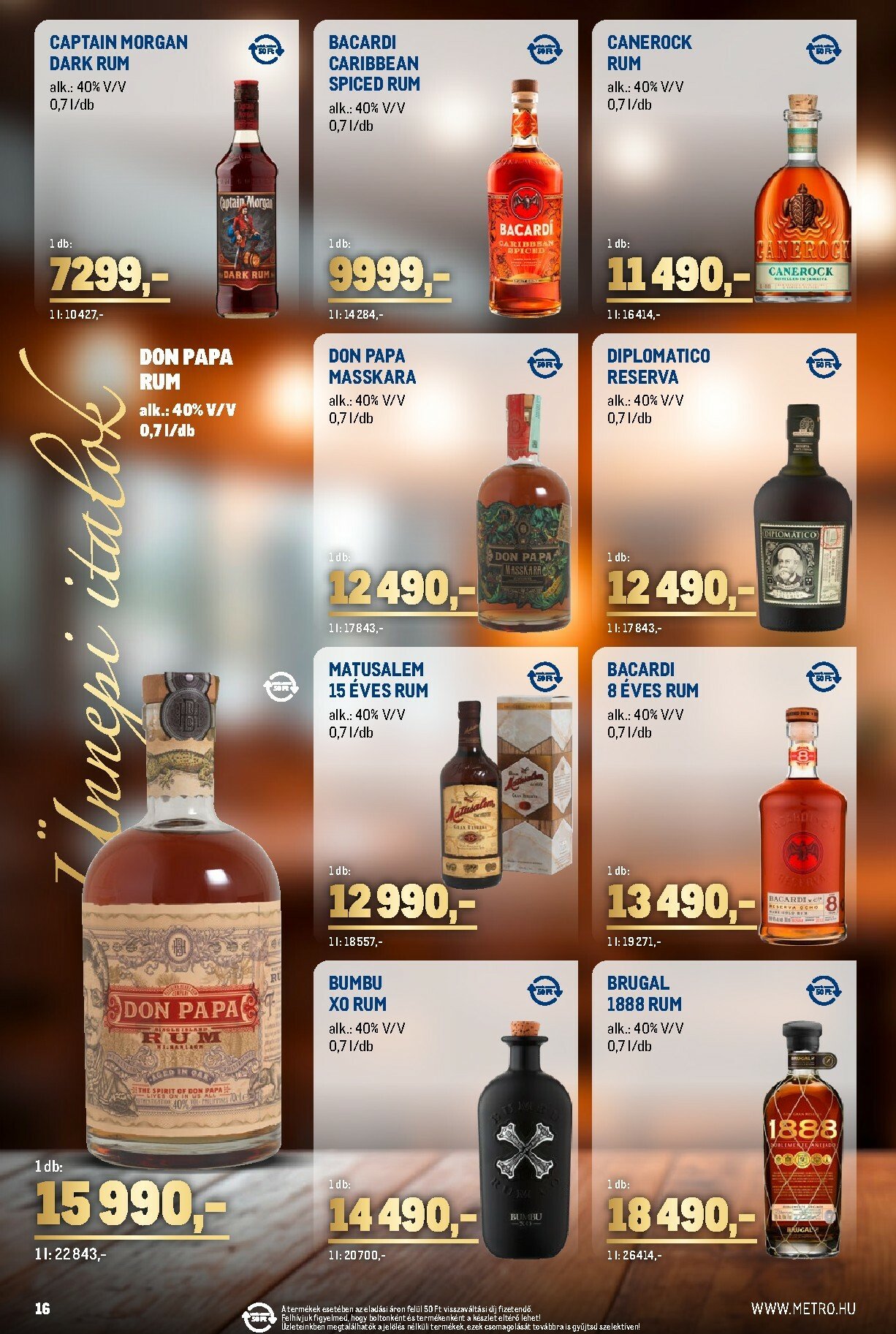 metro - Metro - Ünnepi Italok katalógus akciós újság, érvényes 11.02. - 11.30. - page: 16