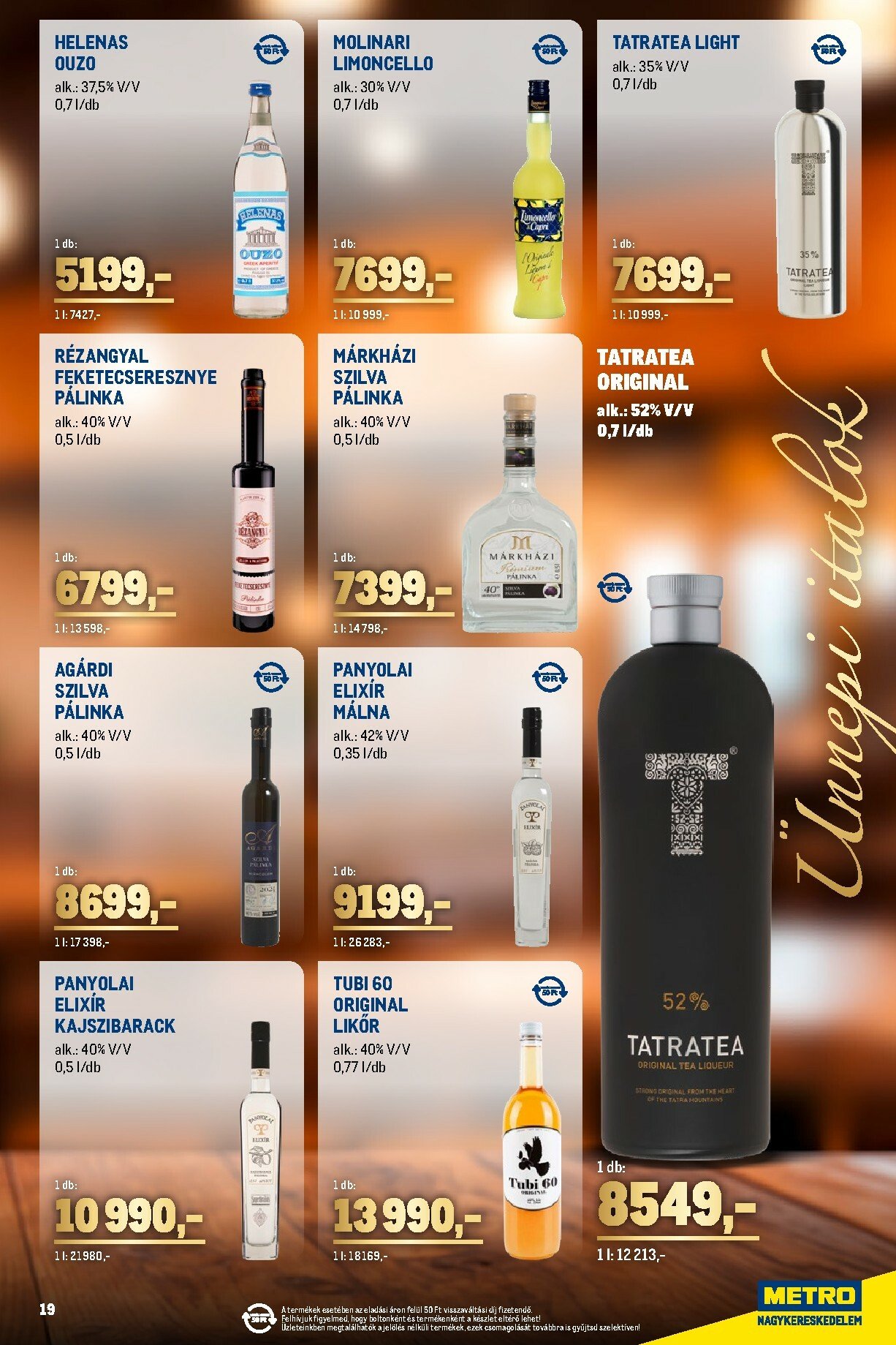 metro - Metro - Ünnepi Italok katalógus akciós újság, érvényes 11.02. - 11.30. - page: 19